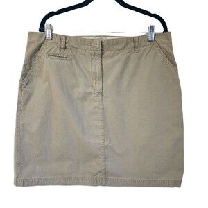 Isaac Mizrahi A-Line Skirt Women's Size 16 Tan Knee Length Business Casual